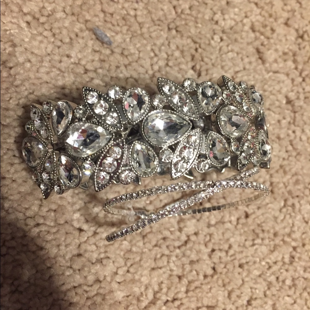2 icing sparkle blingy bracelets